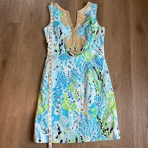 Lilly Pulitzer Janice Blue Let's Cha Cha Shift Dress